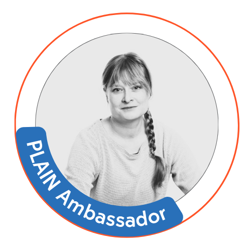 Eliisa Uotila with badge
