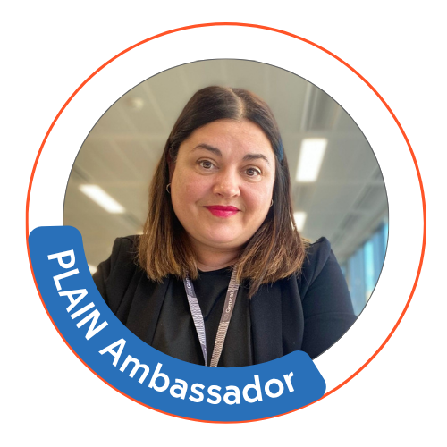 Irema Ferrez with badge
