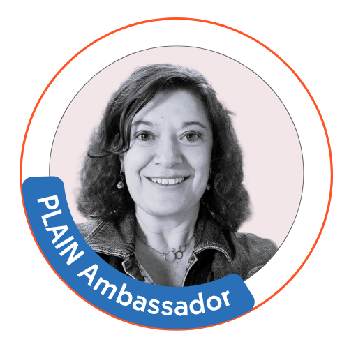 Pilar Cobo with badge