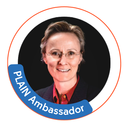 Stéphanie Guillaume with badge